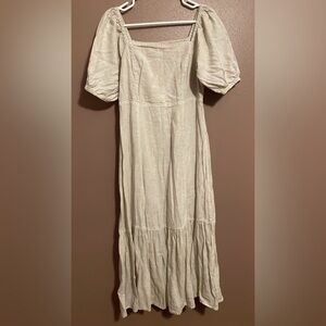 100% linen Garnet Hill dress XS